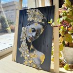 تابلو دیواری دست‌ساز با میکس مدیا