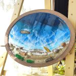 دکوراسیون دریایی با تابلو رزینی دست‌ساز