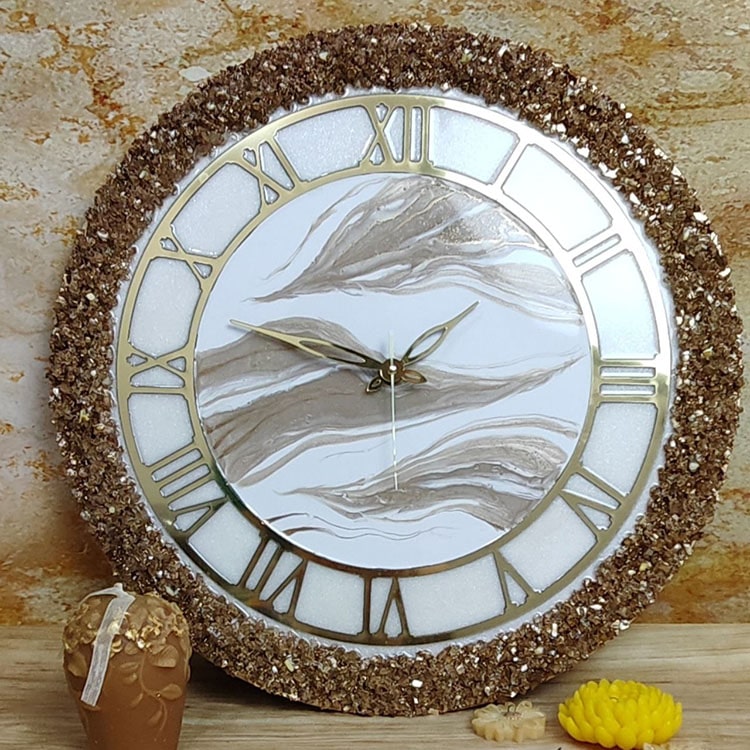 ساعت دیواری کریستالی لوکس