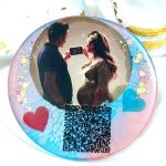 گیفت خاص بارداری با طراحی رزینی و میکس مدیا